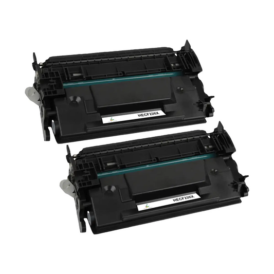 HP 26X (CF226X) Black Compatible High-Yield Toner Cartridge Twin Pack