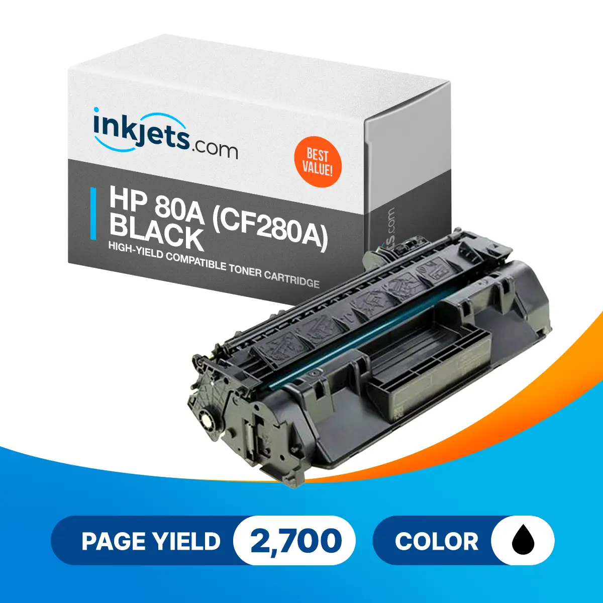 HP 80A (CF280A) Black Compatible Toner Cartridge