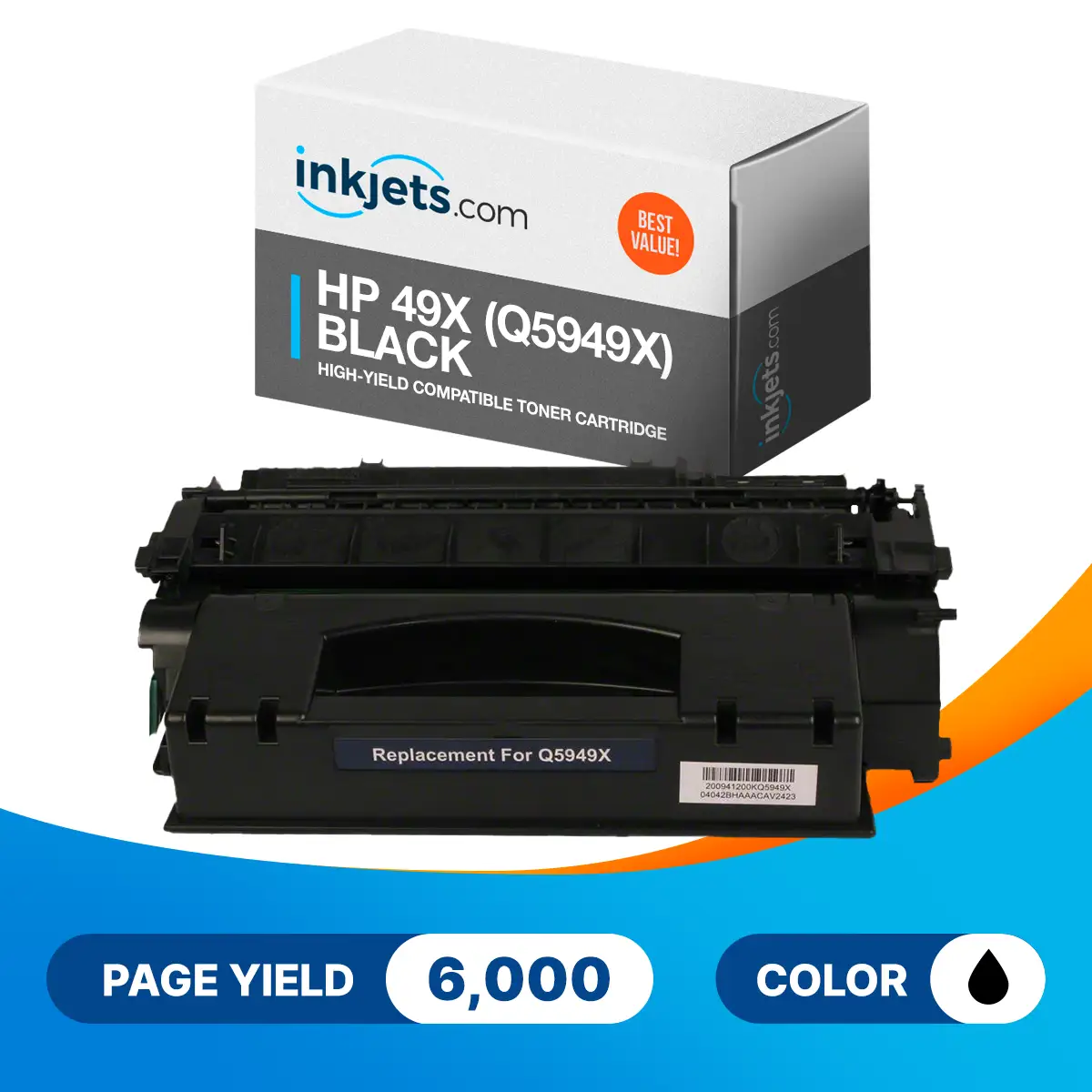 HP 49X (Q5949X) Black High-Yield Compatible Toner Cartridge