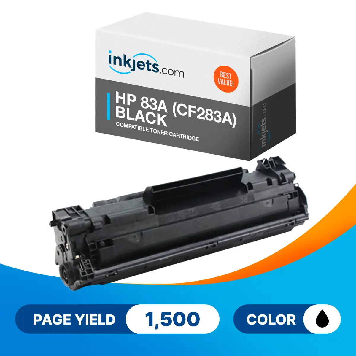 HP 83A (CF283A) Black Compatible Toner Cartridge