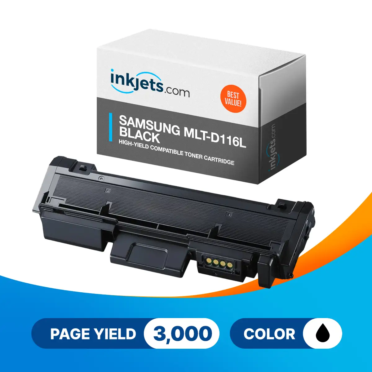 Samsung MLT-D116L High-Yield Black Compatible Toner Cartridge