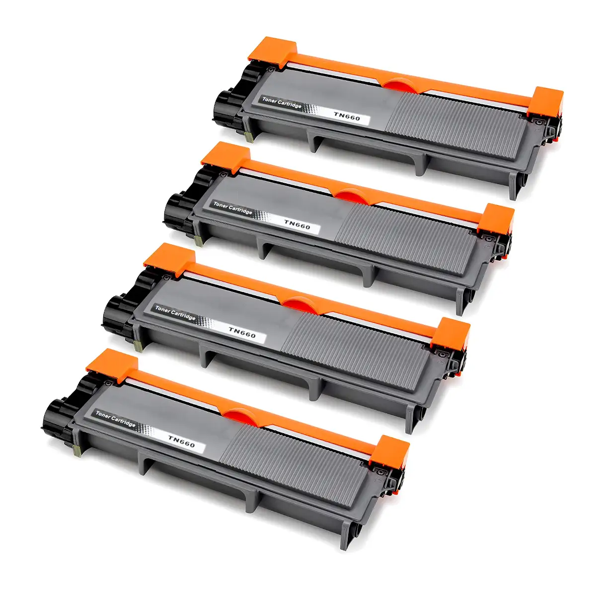 Brother TN660 (Replaces TN630) Black Compatible High-Yield Toner Cartridge 4-Pack