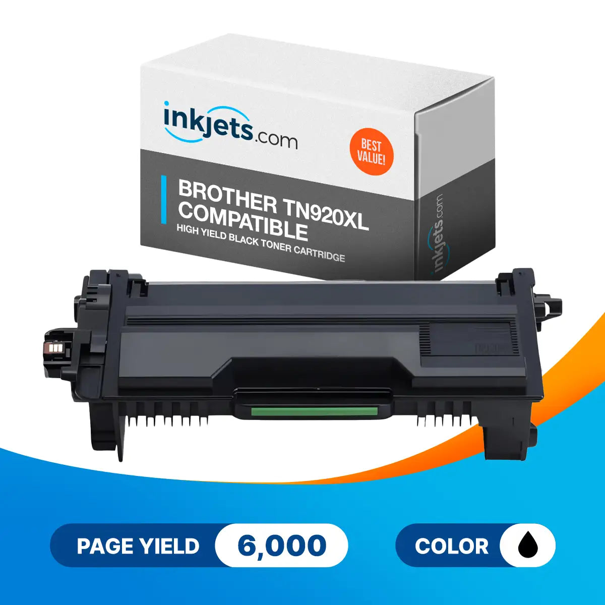 Compatible Brother TN920XL High Yield Black Toner Cartridge