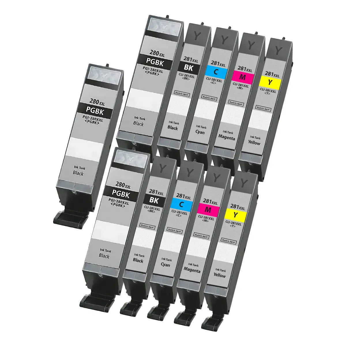 Canon PGI-280XXL & CLI-281XXL Super High-Yield Compatible Ink Cartridge 11-Pack Combo