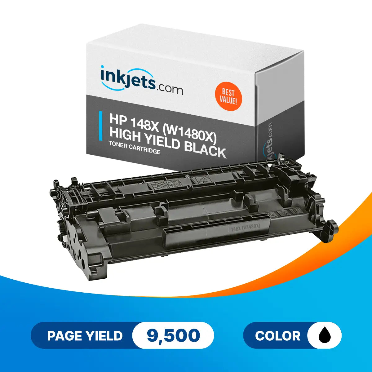 Compatible HP 148X (W1480X) High Yield Black Toner Cartridge