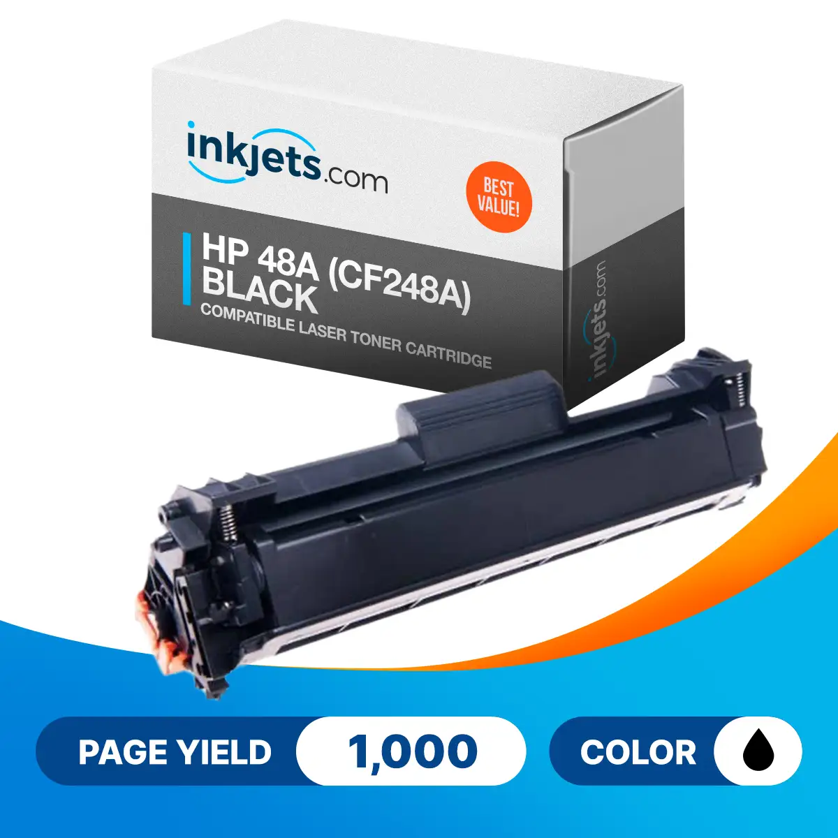HP 48A (CF248A) Black Compatible Laser Toner Cartridge