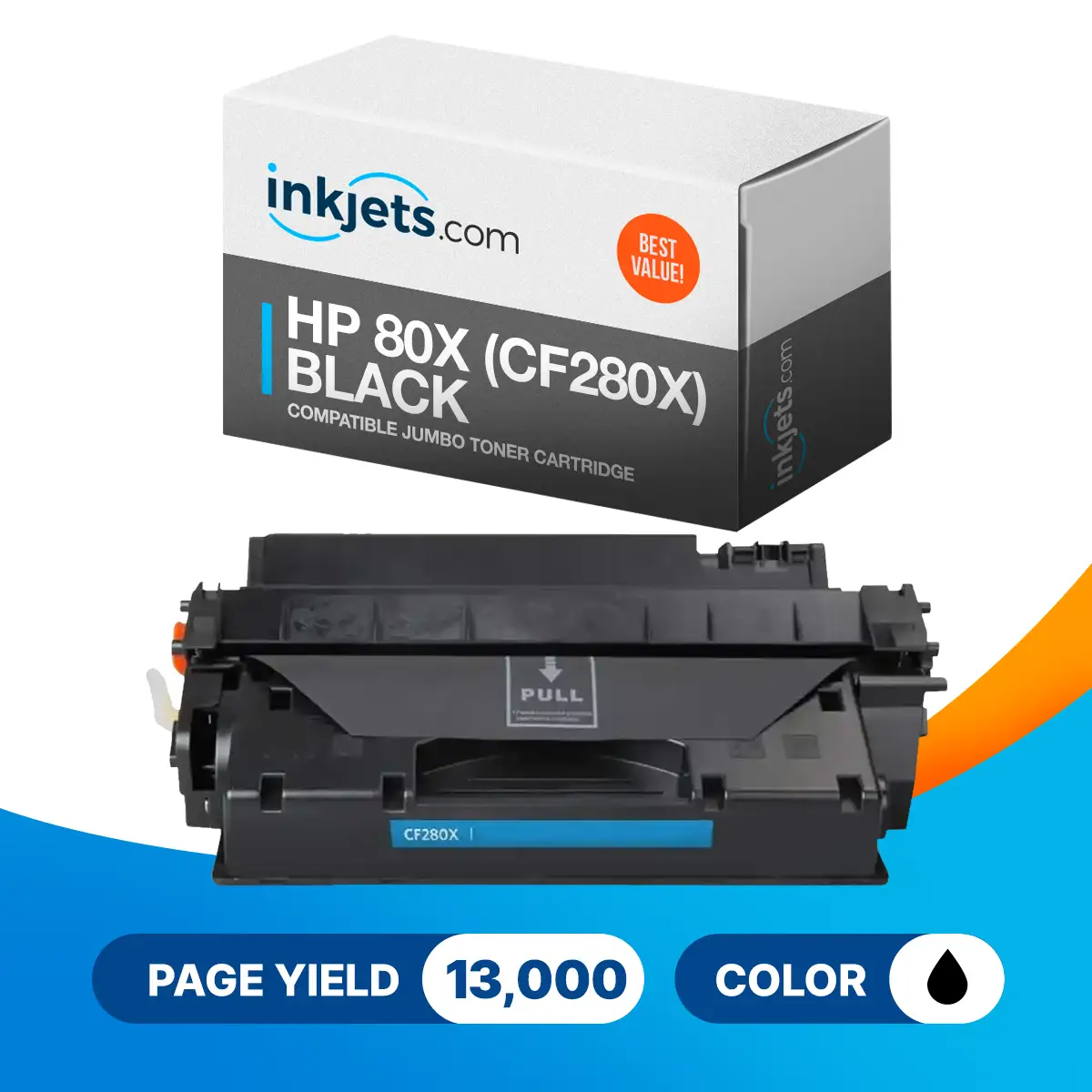 HP 80X (CF280X) Black Compatible Jumbo Toner Cartridge