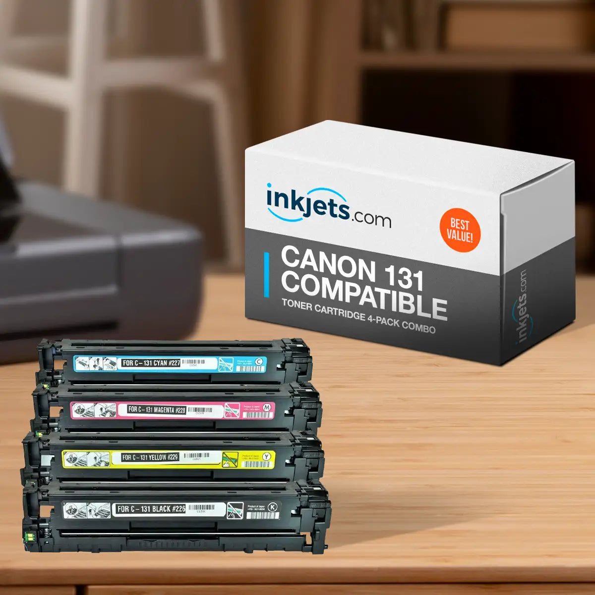 Canon 131 Compatible Toner Cartridge 4-Pack Combo