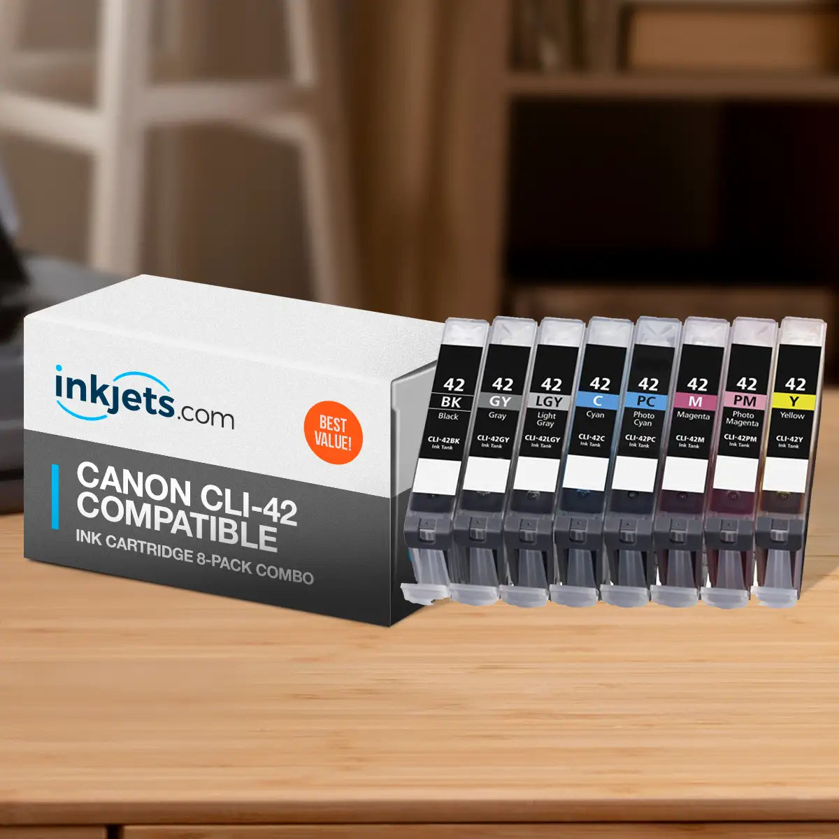 Canon CLI-42 Compatible Ink Cartridge 8-Pack Combo