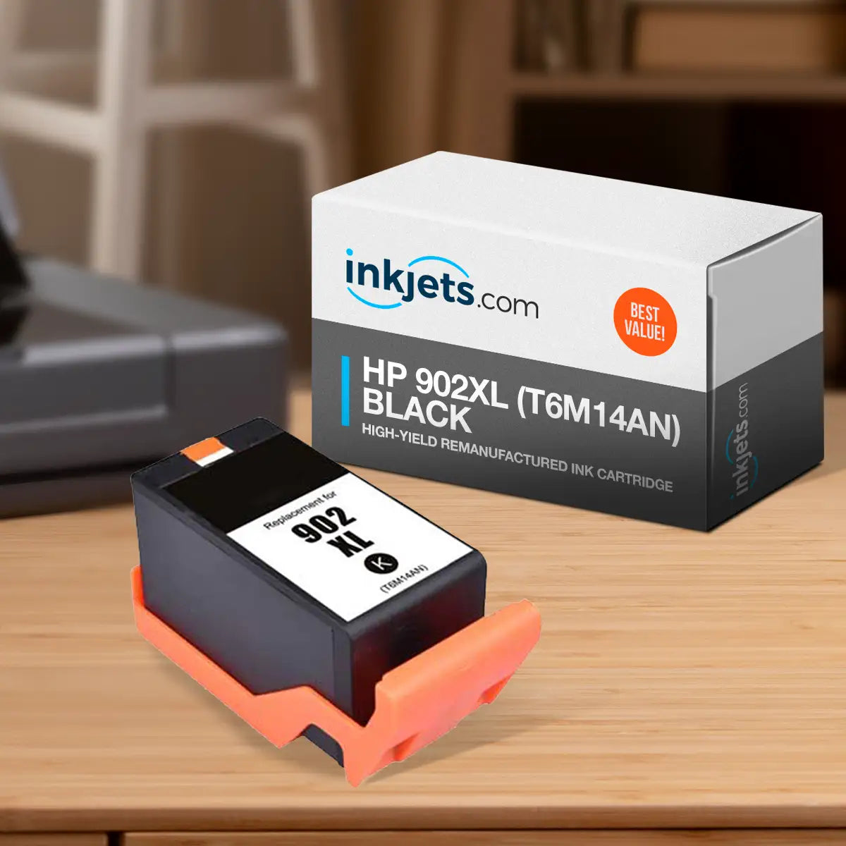 HP 902XL (T6M14AN) Black High-Yield Remanufactured Ink Cartridge