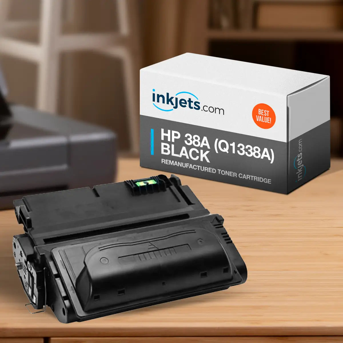 HP 38A (Q1338A) Black Remanufactured Toner Cartridge