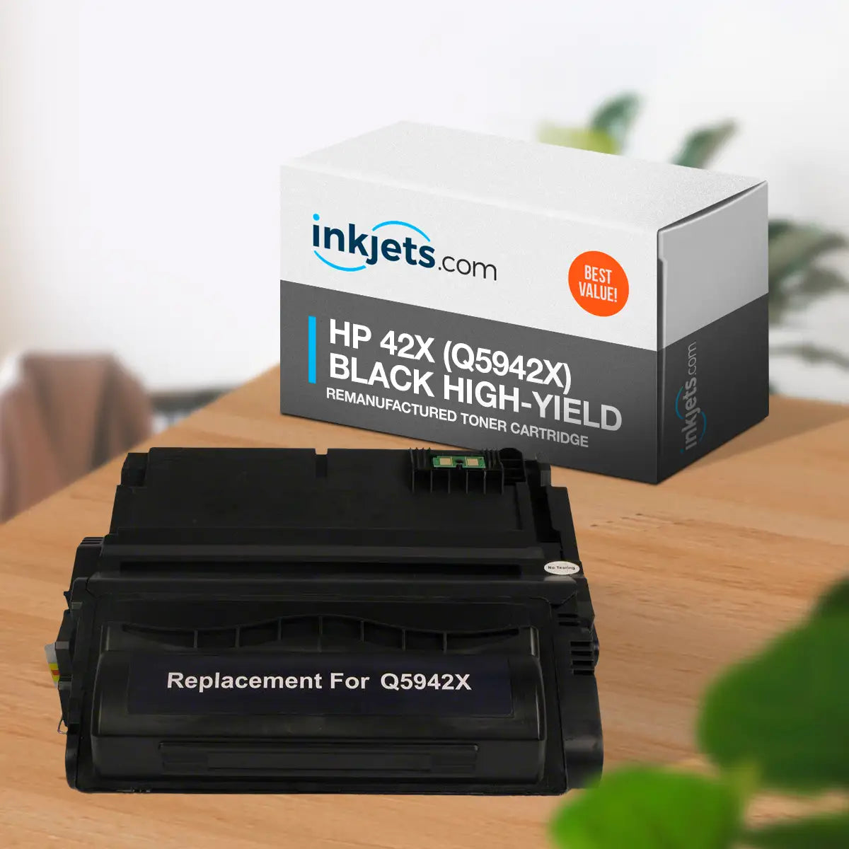 HP 42X (Q5942X) Black High-Yield Remanufactured Toner Cartridge