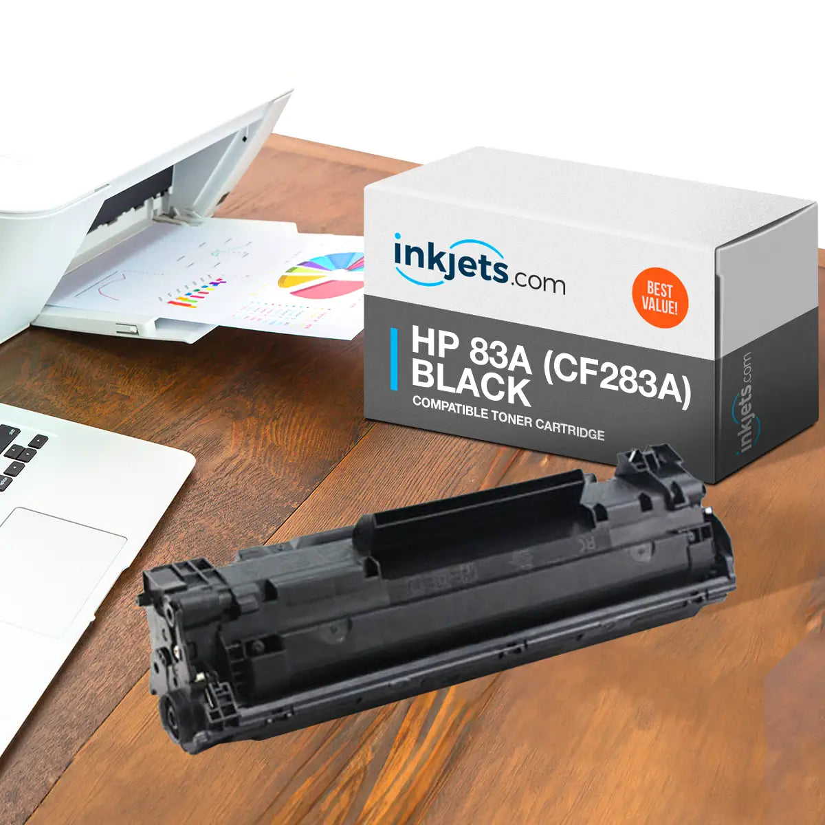 HP 83A (CF283A) Black Compatible Toner Cartridge