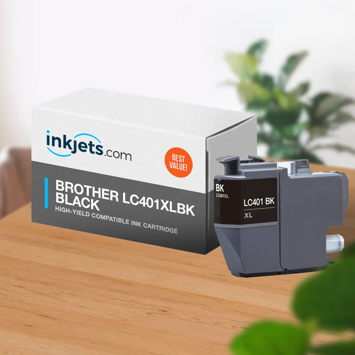Compatible Brother LC401XLBK High Yield Black Ink Cartridge