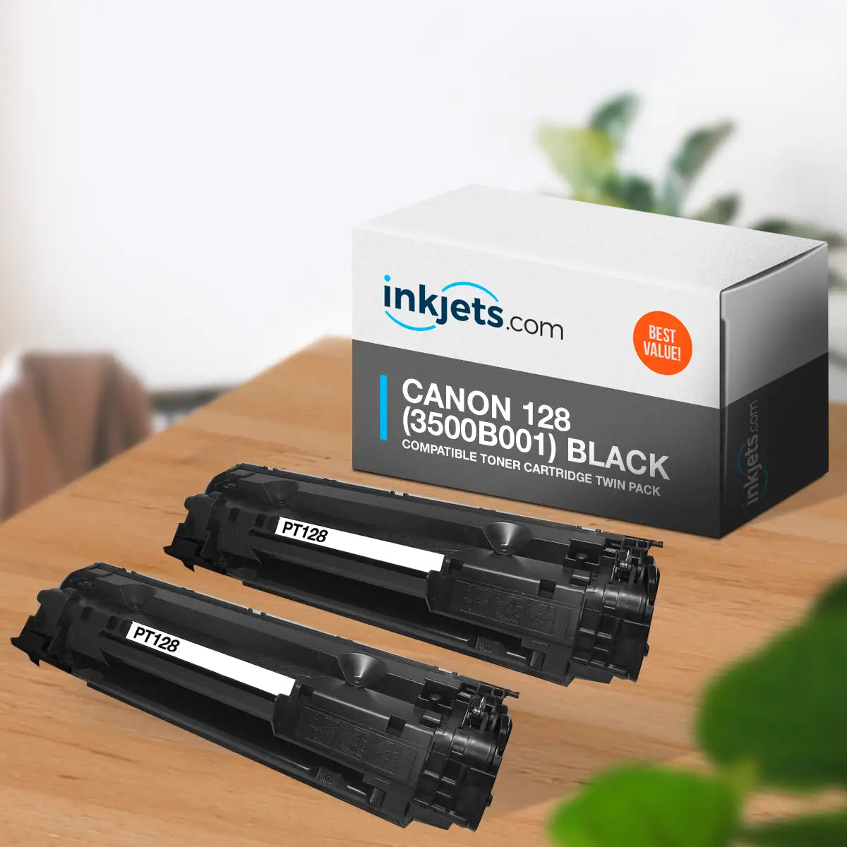 Canon 128 (3500B001) Black Compatible Toner Cartridge Twin Pack