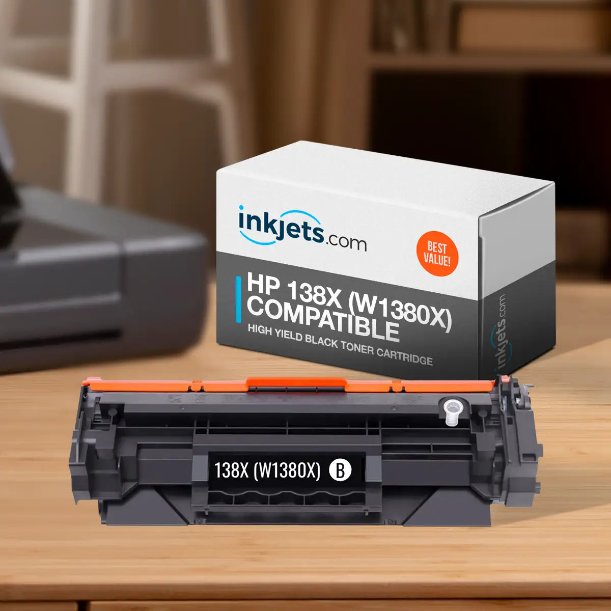 Compatible HP 138X (W1380X) High Yield Black Toner Cartridge