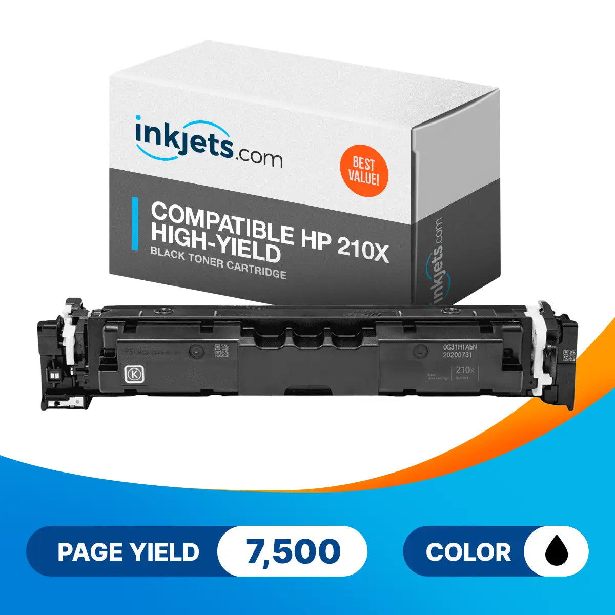 Compatible HP 210X High Yield Black Toner Cartridge