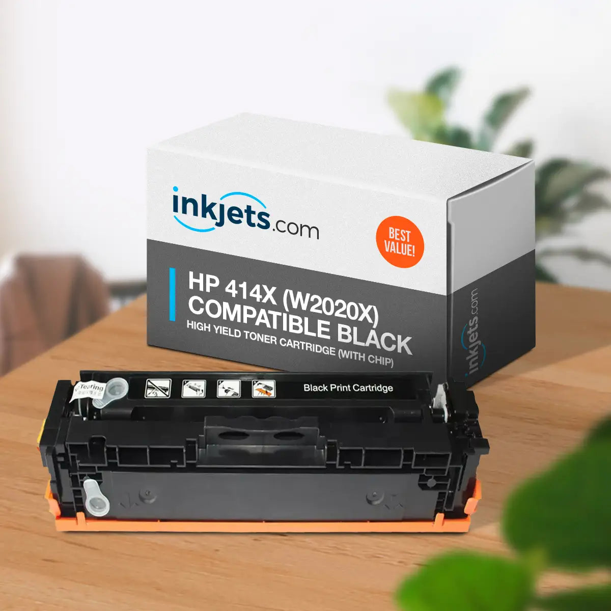 HP 414X Black (W2020X) Compatible High Yield Toner Cartridge (With Chip)