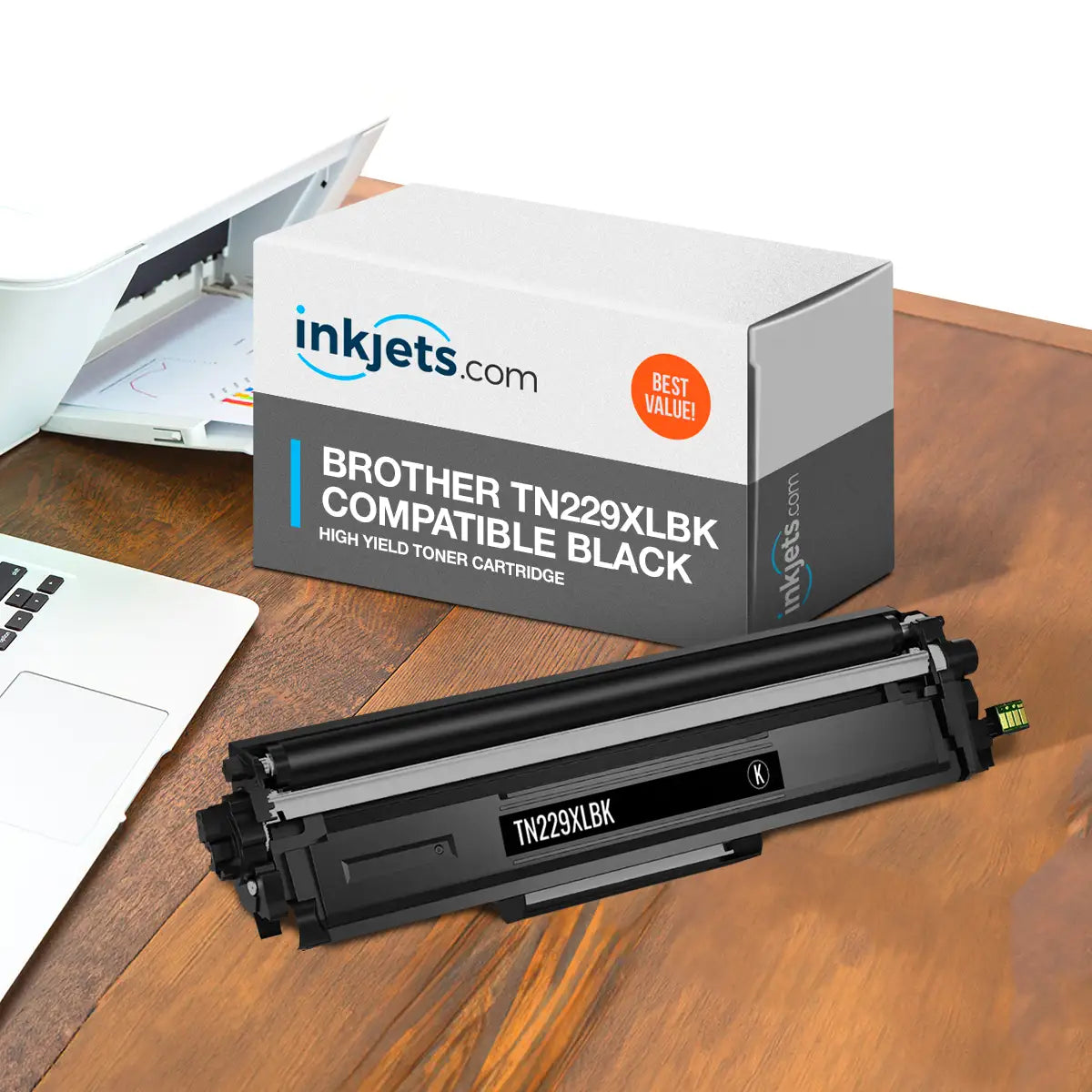 Compatible Brother TN229XLBK High Yield Black Toner Cartridge