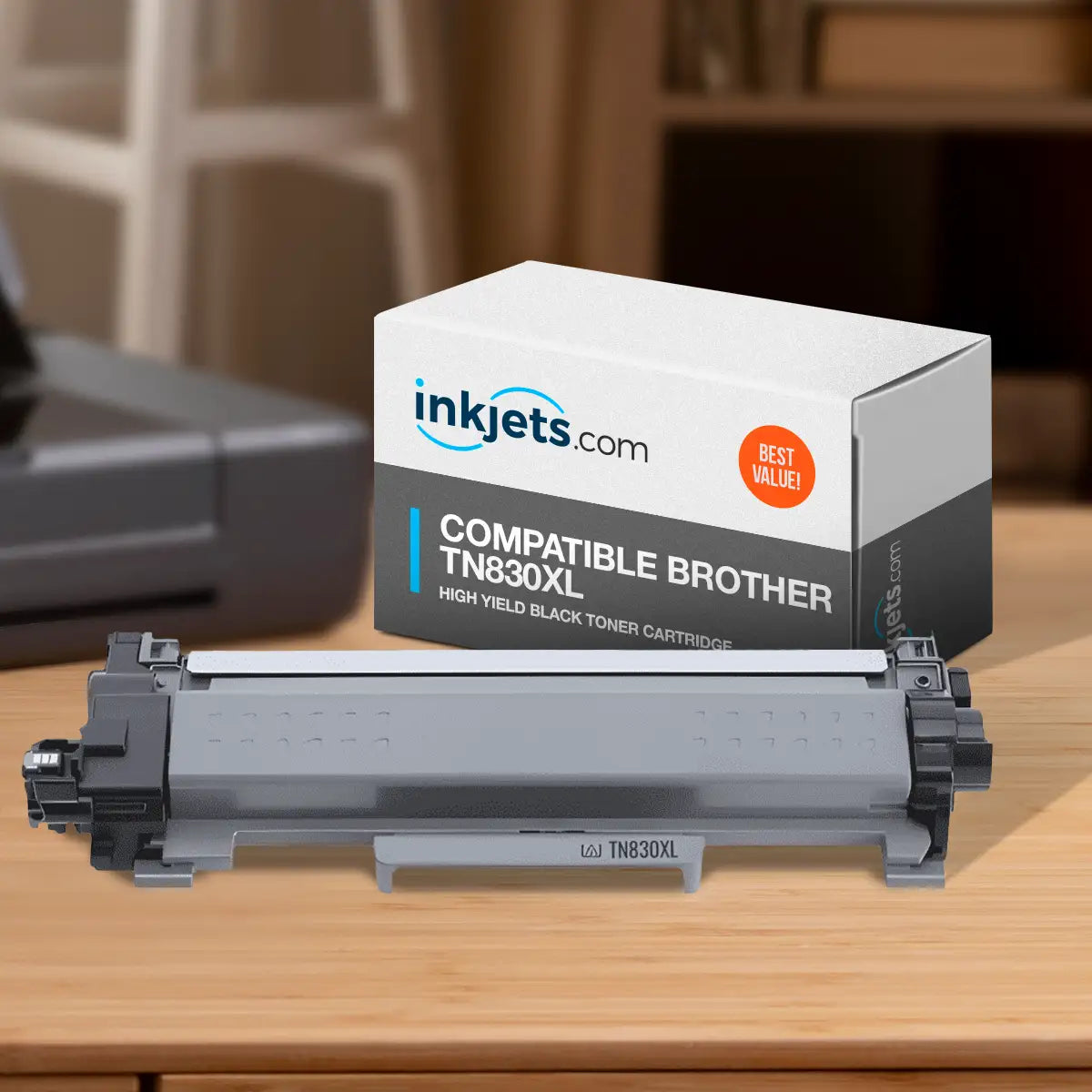 Compatible Brother TN830XL High Yield Black Toner Cartridge