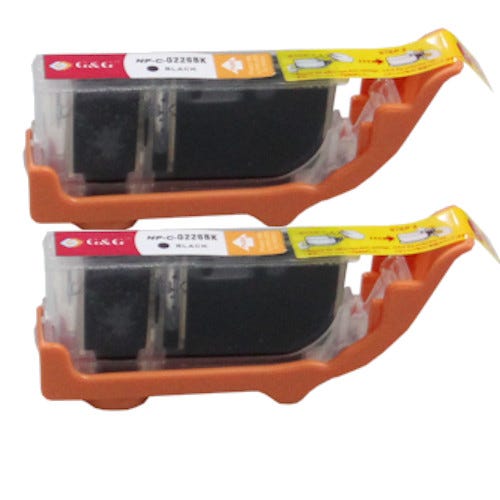 Canon CLI-226BK (4546B001) Black Compatible Ink Cartridge Twin Pack