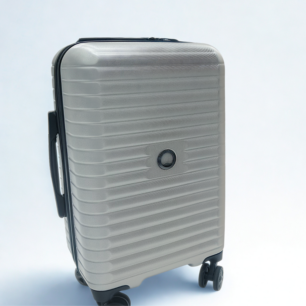Delsey Paris 2‑Piece Hardside Trunk Luggage Set – Silver