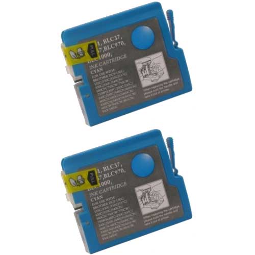 Brother LC51C Cyan Compatible Ink Cartridge Twin Pack