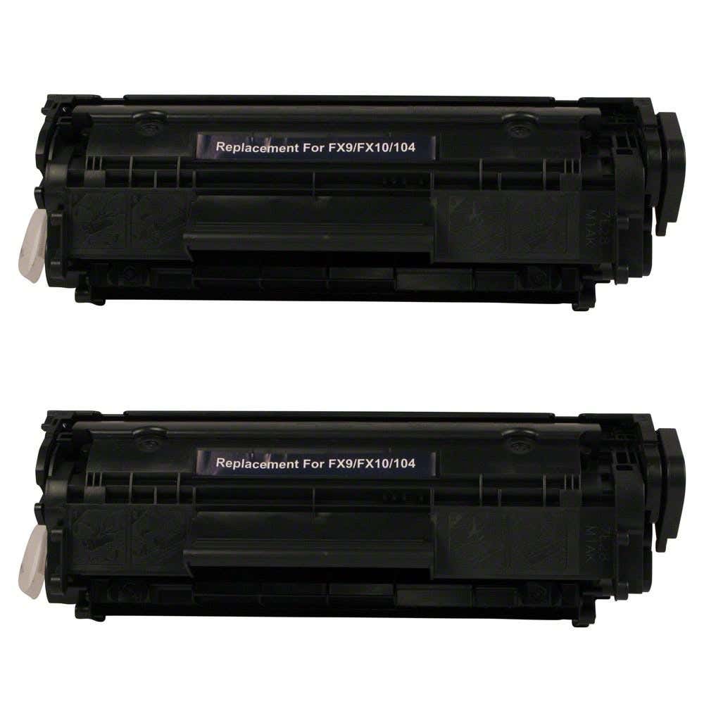 Canon 104 (0263B001) Black Compatible Toner Cartridge Twin Pack