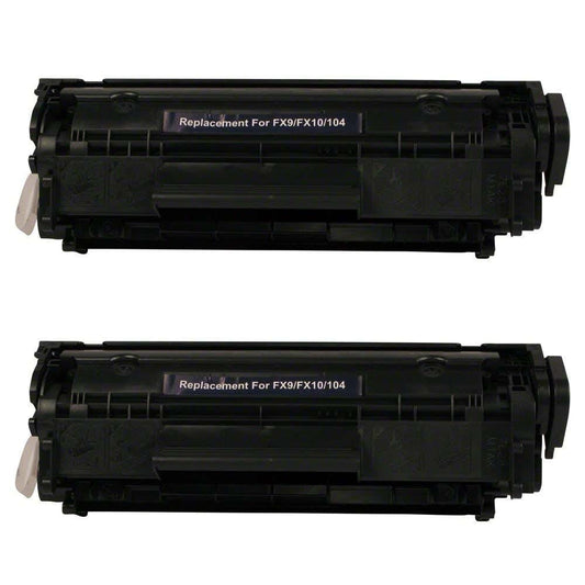 Canon 104 (0263B001) Black Compatible Toner Cartridge Twin Pack