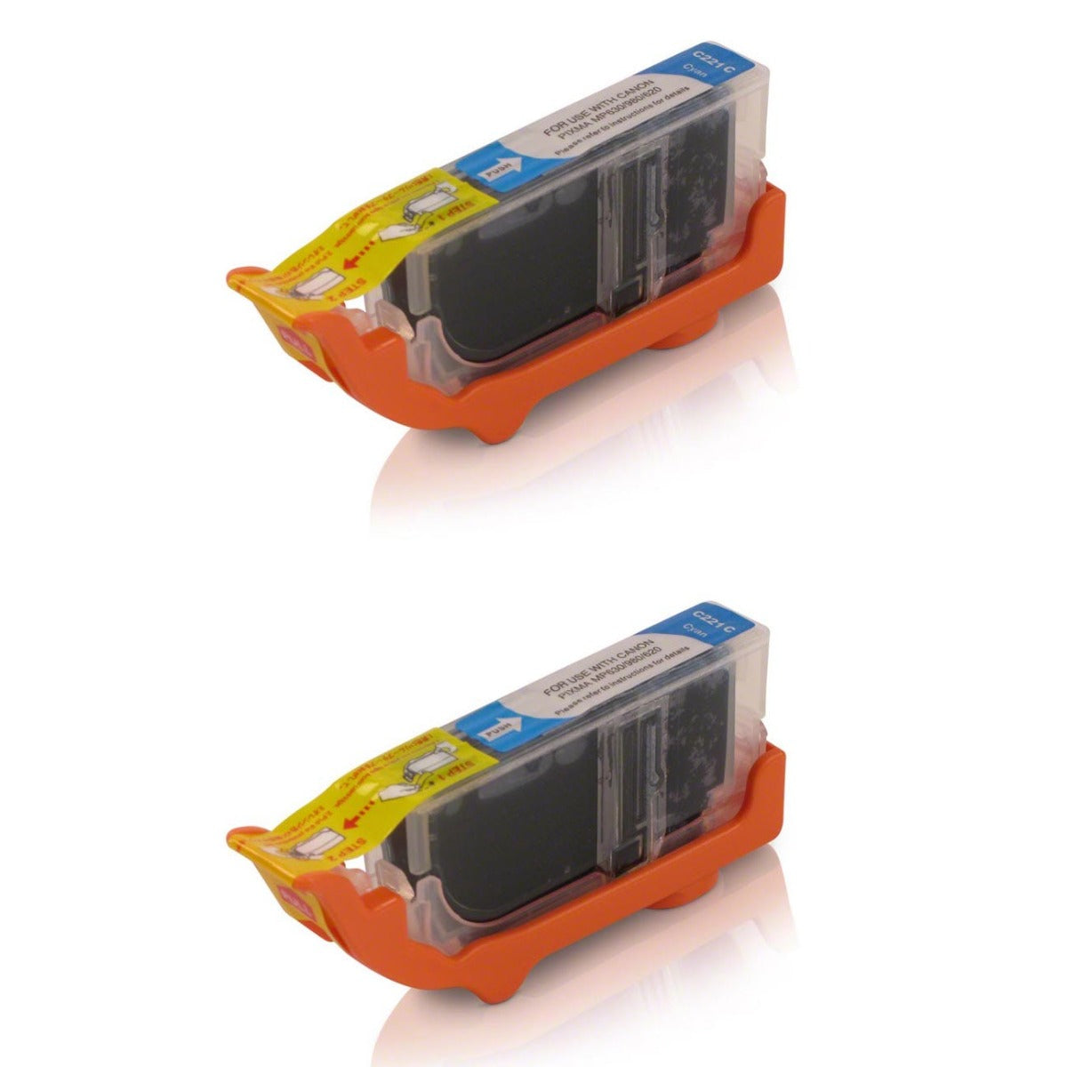 Canon CLI-221C (2947B001) Cyan Compatible Ink Cartridge Twin Pack