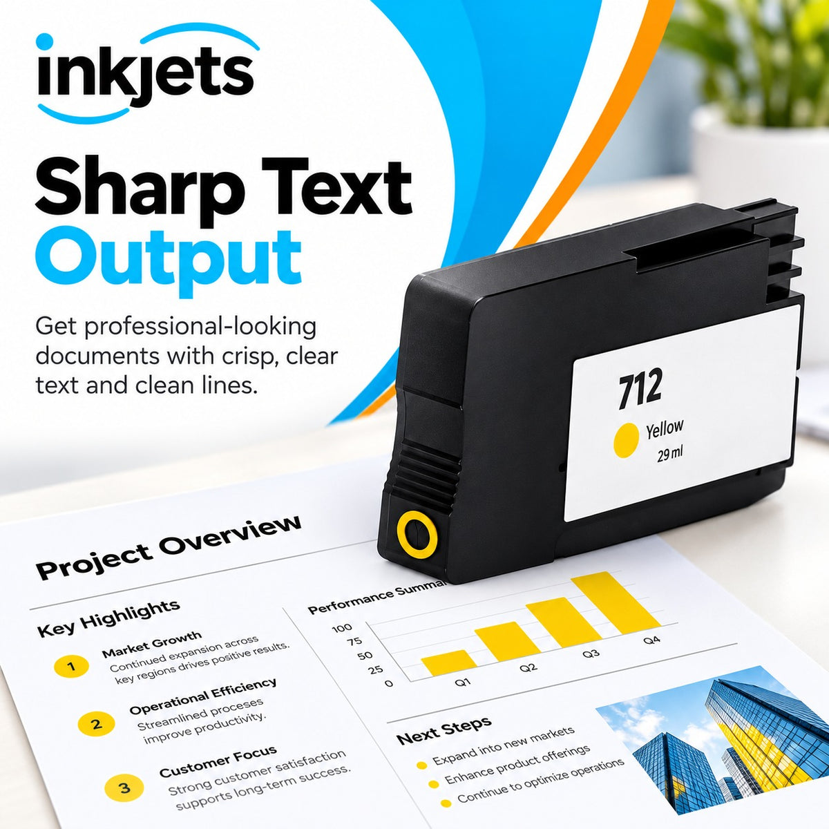 Remanufactured HP 712 Standard Yield Yellow Ink Cartridge