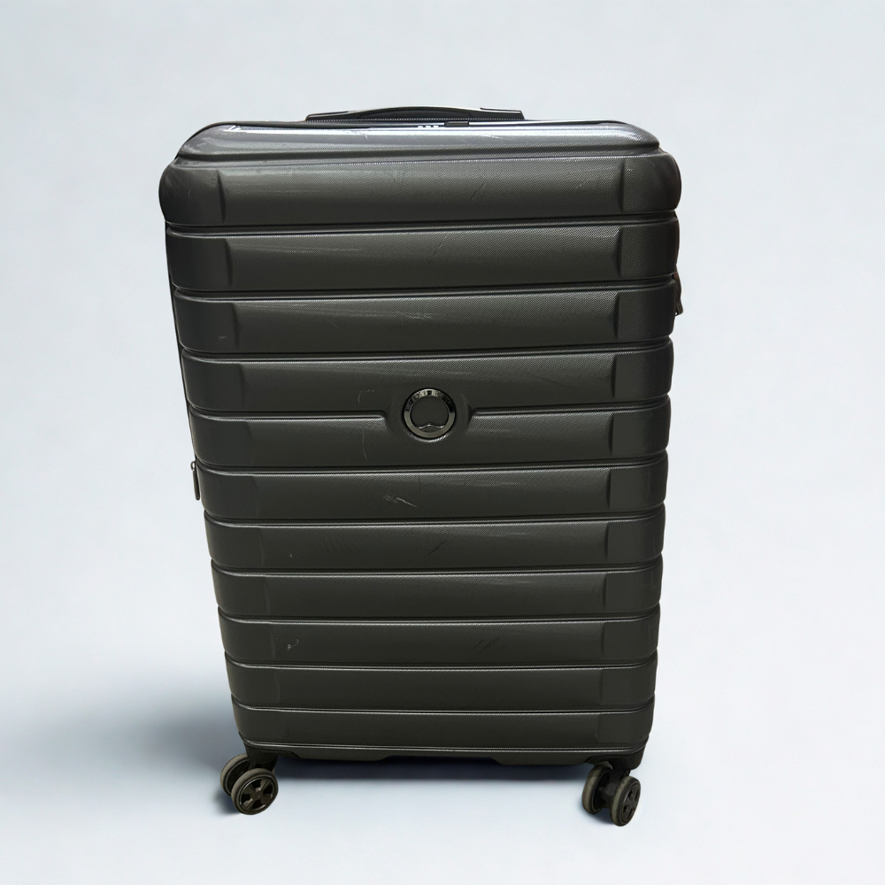 Delsey Paris 2‑Piece Hardside Trunk Luggage Set – Black