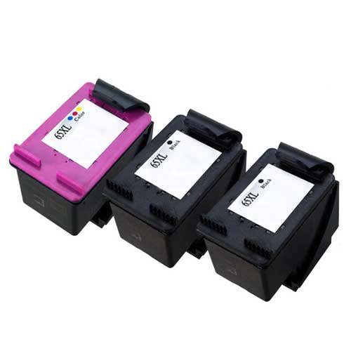 HP 65XL High-Yield Remanufactured Ink Cartridge 3-Pack Combo