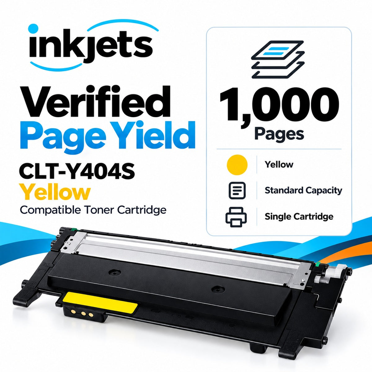 Samsung CLT-Y404S Yellow Compatible Toner Cartridge