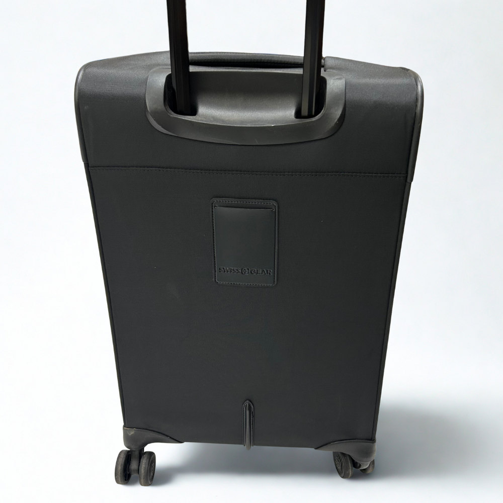 SwissGear Checklite 1‑Piece Softside Expandable Carry‑On Luggage – Black