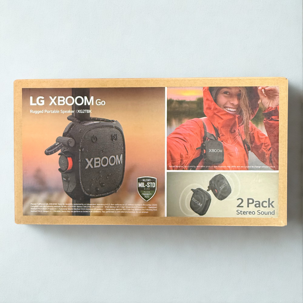 LG XBOOM Go XG2T Bluetooth Speaker (2-Pack)