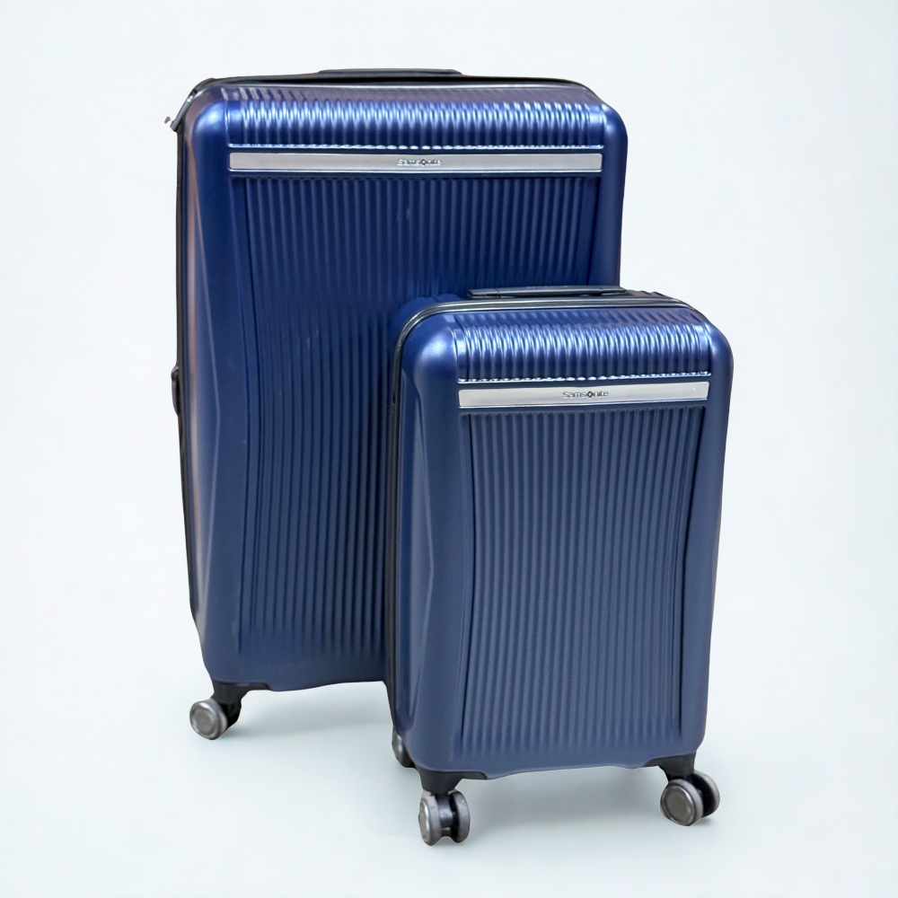 Samsonite Blackstone 2‑Piece Hardside Expandable Spinner Luggage Set – Blue