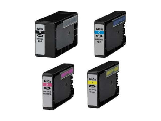 Canon PGI-1200XL High-Yield Compatible 4-Pack Combo