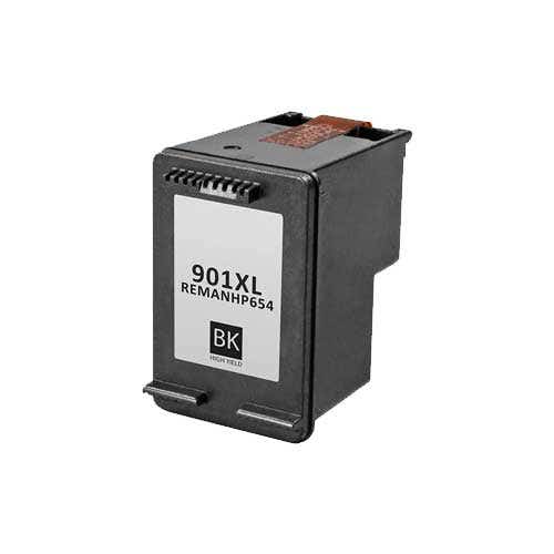 Remanufactured Black High-Yield Ink, Replacement for 901XL (CC654AN), 700 Page-Yield