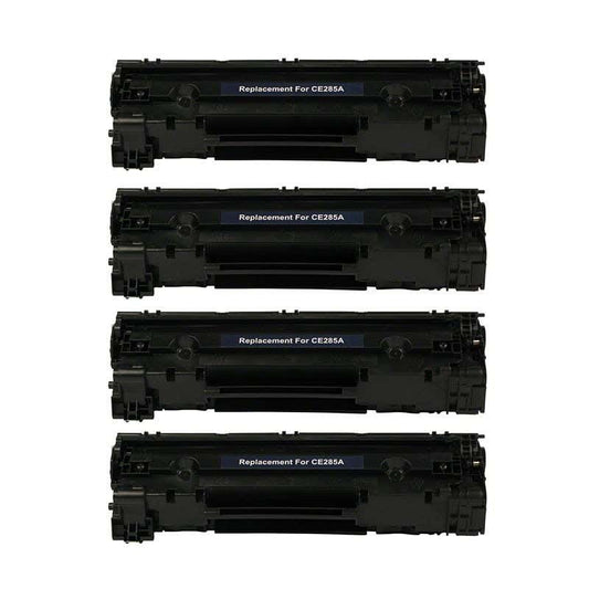 HP 85A (CE285A) Black Standard Compatible Toner Cartridge 4-Pack