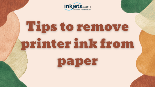 Tips to remove printer ink from paper
