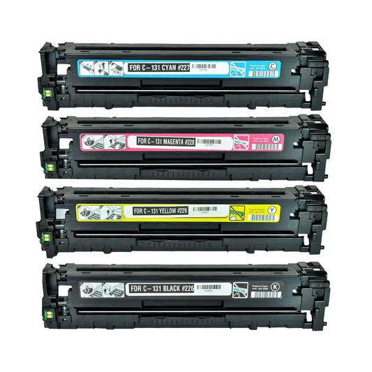 Canon 131 Compatible Toner Cartridge 4-Pack Combo