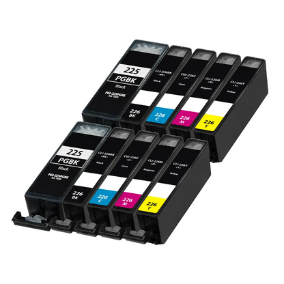 Canon PGI-225 & CLI-226 Compatible Ink Cartridge 10-Pack Combo