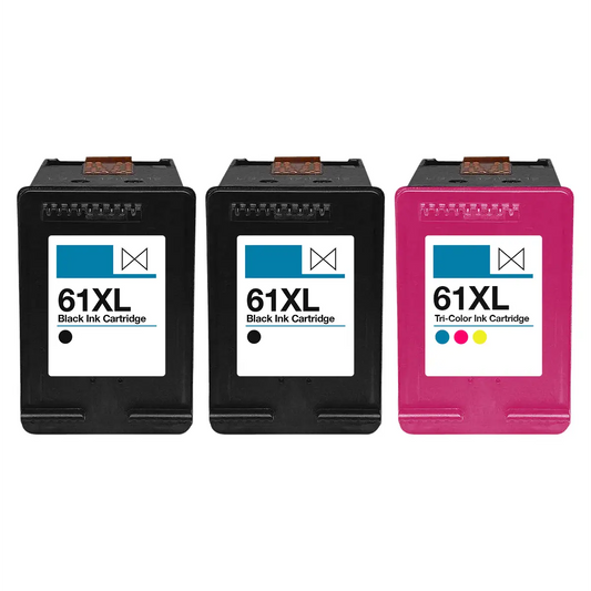 HP 61XL High-Yield Remanufactured Ink Cartridge 3-Pack Combo
