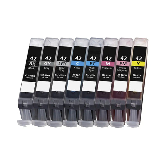 Canon CLI-42 Compatible Ink Cartridge 8-Pack Combo
