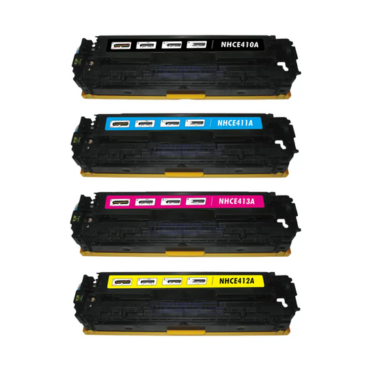 HP 305A Remanufactured Toner Cartridge 4-Pack Combo