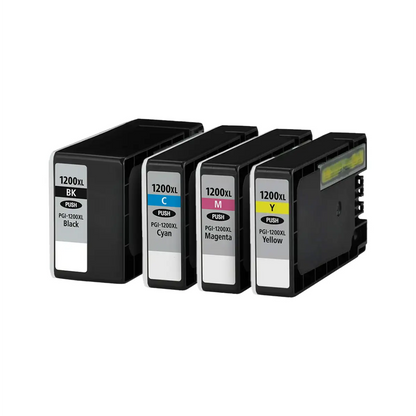 Canon PGI-1200XL High-Yield Compatible 4-Pack Combo