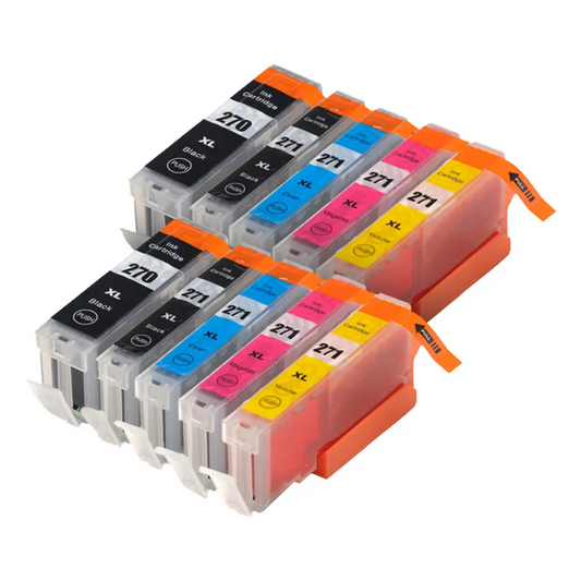 Canon PGI-270XL & CLI-271XL High-Yield Compatible Ink Cartridge 10-Pack Combo