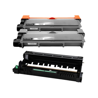 Brother TN660 & DR630 High-Yield Compatible Toner & Drum Cartridge 3-Pack Combo