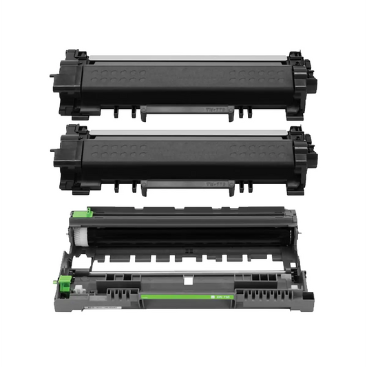Brother TN770 & DR730 Super High-Yield Compatible Toner Cartridge 3-Pack Combo